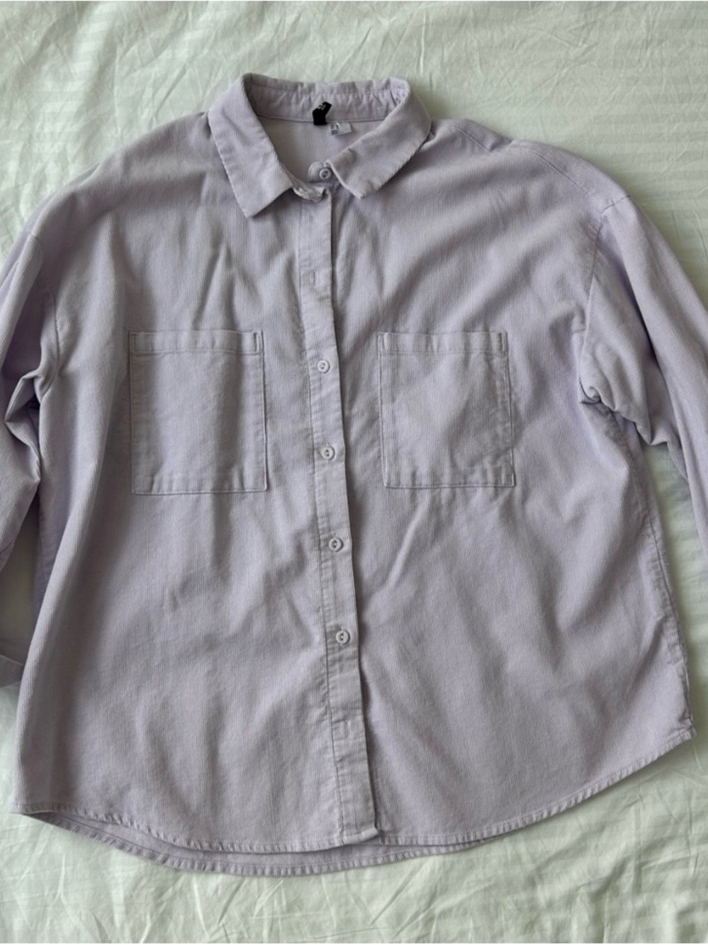 Womens Button-Down Shirt in Light Lavender